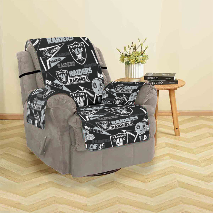 Las Vegas Raiders Logo Pattern5 Sofa Protector Slip Cover