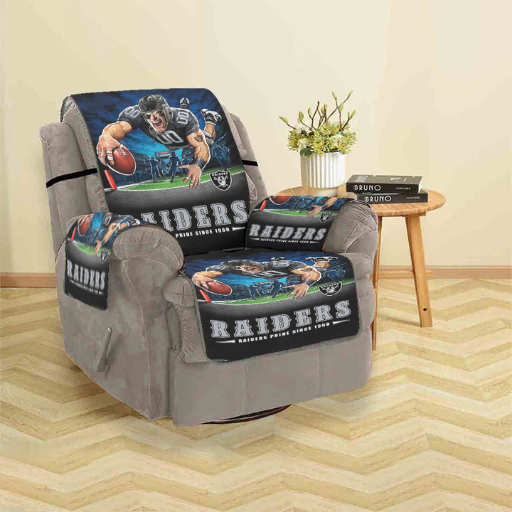 Las Vegas Raiders Man Pride Since 1960 Sofa Protector Slip Cover