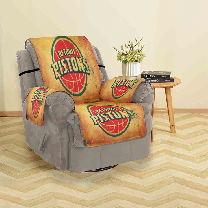 Detroit Pistons Vintage Sofa Protector Slip Cover