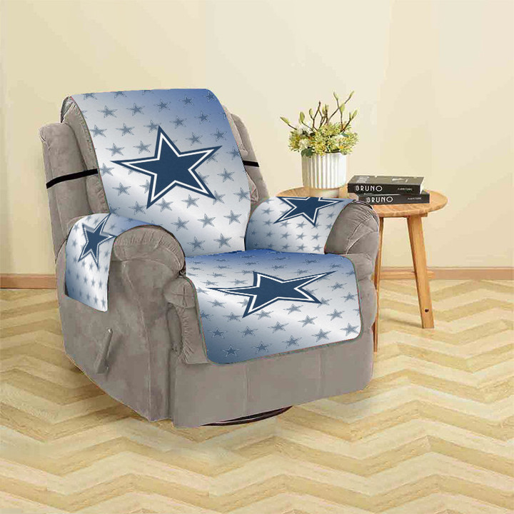 Dallas Cowboys Small Stars Behind Sofa Protector Slip Cover