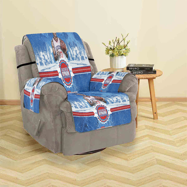 Philadelphia 76ers Andrew Bynum Painting City Sofa Protector Slip Cover