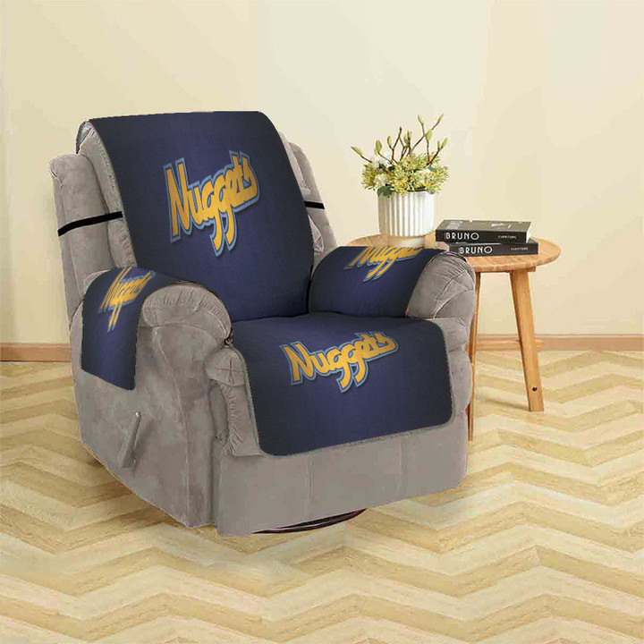 Denver Nuggets Purple Wood Sofa Protector Slip Cover