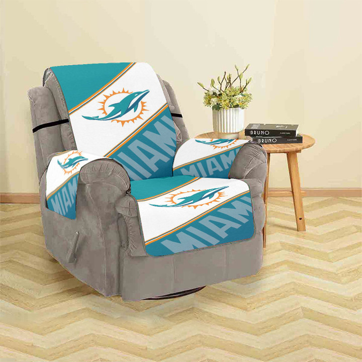 Miami Dolphins Logo 2 Sofa Protector Slip Cover