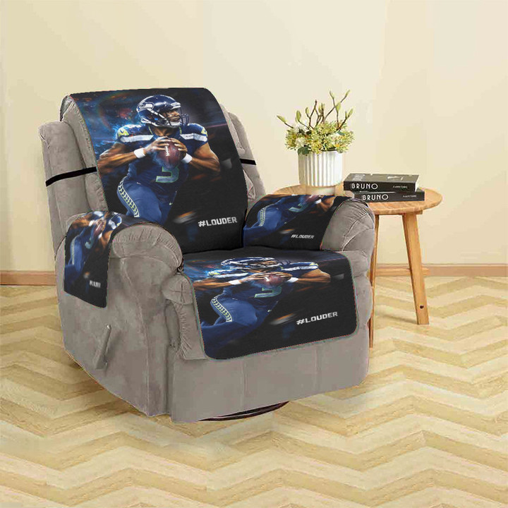 Seattle Seahawks Russell Wilson8 Sofa Protector Slip Cover