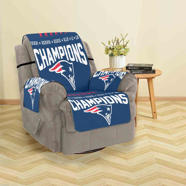 New England Patriots Stars Champions Sofa Protector Slip Cover