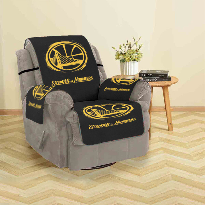 Golden State Warriors Strength in Numbers Sofa Protector Slip Cover