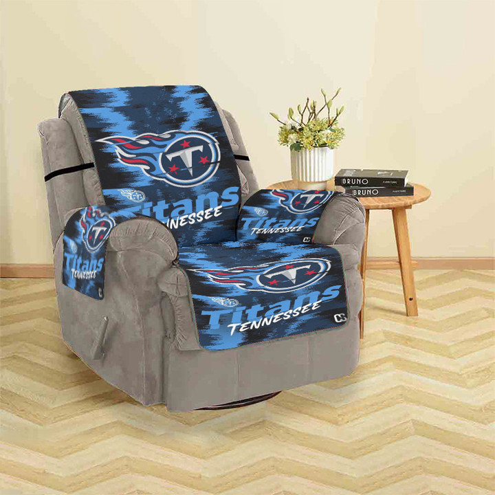Tennessee Titans Emblem v4 Sofa Protector Slip Cover