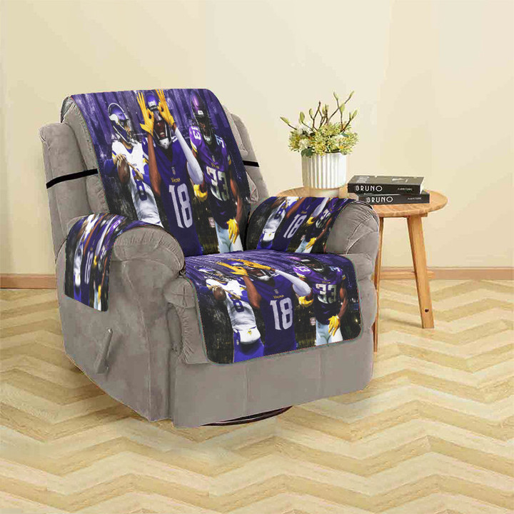 Minnesota Vikings Team v6 Sofa Protector Slip Cover
