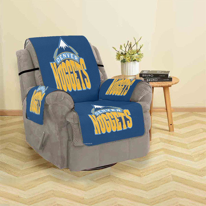 Denver Nuggets Yellow Blue Sofa Protector Slip Cover