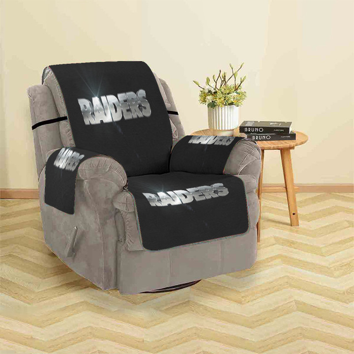 Las Vegas Raiders Art Text Sofa Protector Slip Cover
