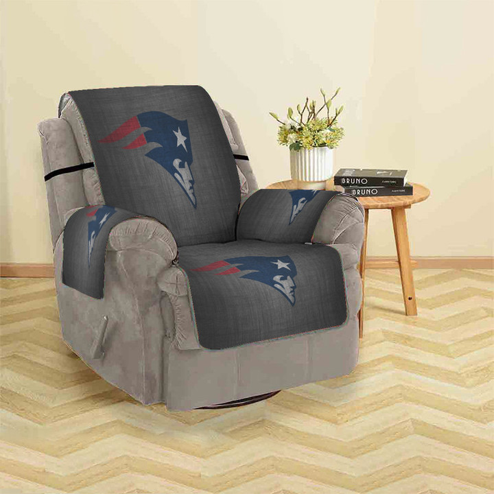 New England Patriots Gray Sofa Protector Slip Cover