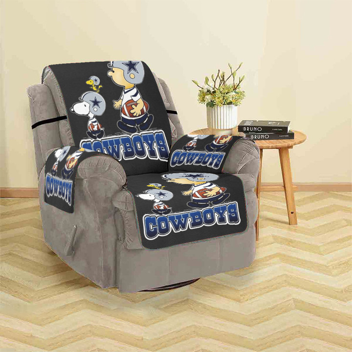 Dallas Cowboys Chairlie Snoopy Woodstock Sofa Protector Slip Cover