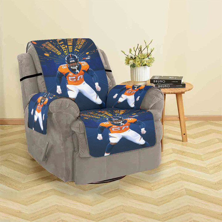 Denver Broncos Von Miller2 Sofa Protector Slip Cover