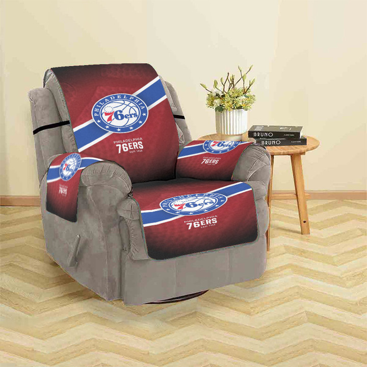 Philadelphia 76ers Red Sofa Protector Slip Cover