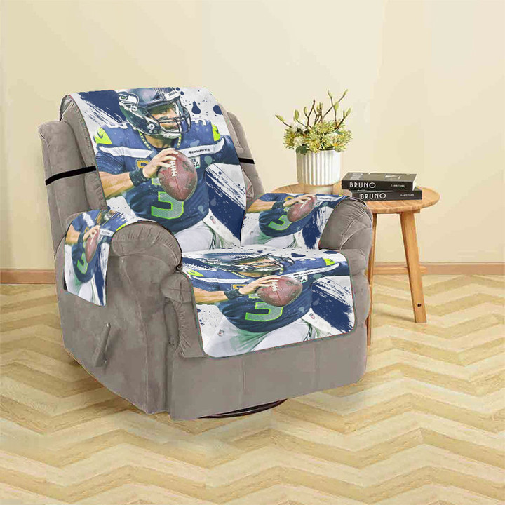 Seattle Seahawks Russell Wilson13 Sofa Protector Slip Cover