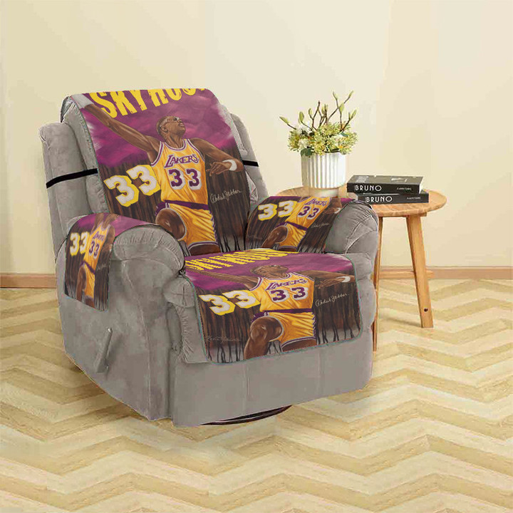 Los Angeles Lakers 33 Kareem Abdul-Jabbar k3 Sofa Protector Slip Cover