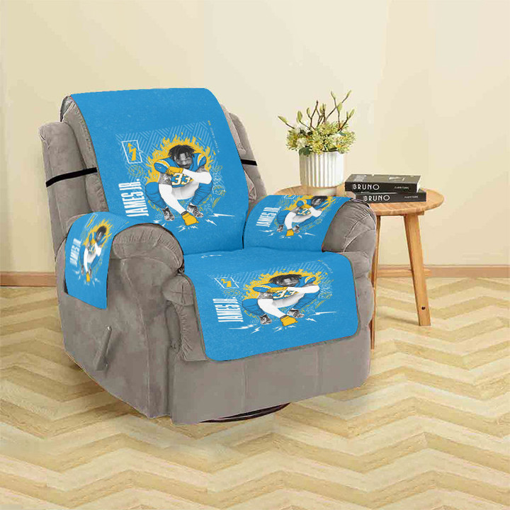 Los Angeles Chargers Bronny James1 Sofa Protector Slip Cover