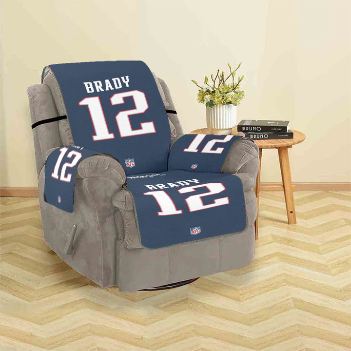 New England Patriots Brandy 12 Uniform Sofa Protector Slip Cover