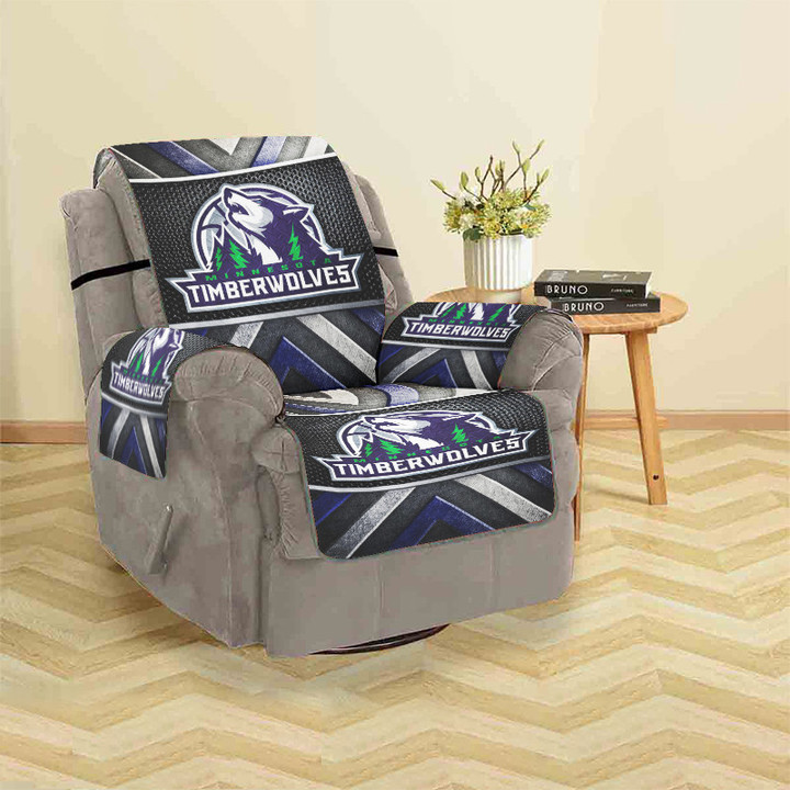 Minnesota Timberwolves Emblem v43 Sofa Protector Slip Cover