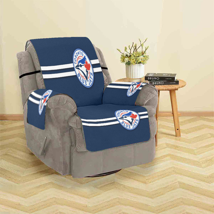 Toronto Blue Jays Russell Bird White Linen1 Sofa Protector Slip Cover