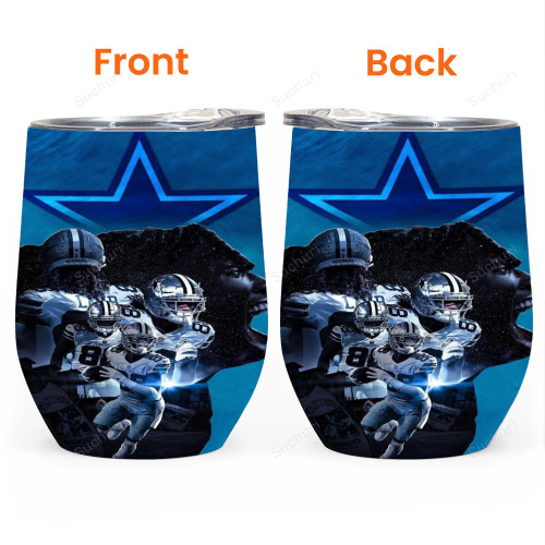 Dallas Cowsboys CeeDee Lamb13 Gift For Fan 3D Full Printing Wine Tumbler