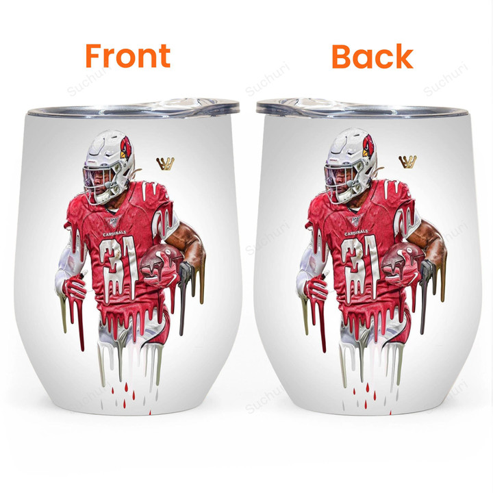Arizona Cardinals David Johnson 31 Gift For Fan 3D Full Printing Wine Tumbler
