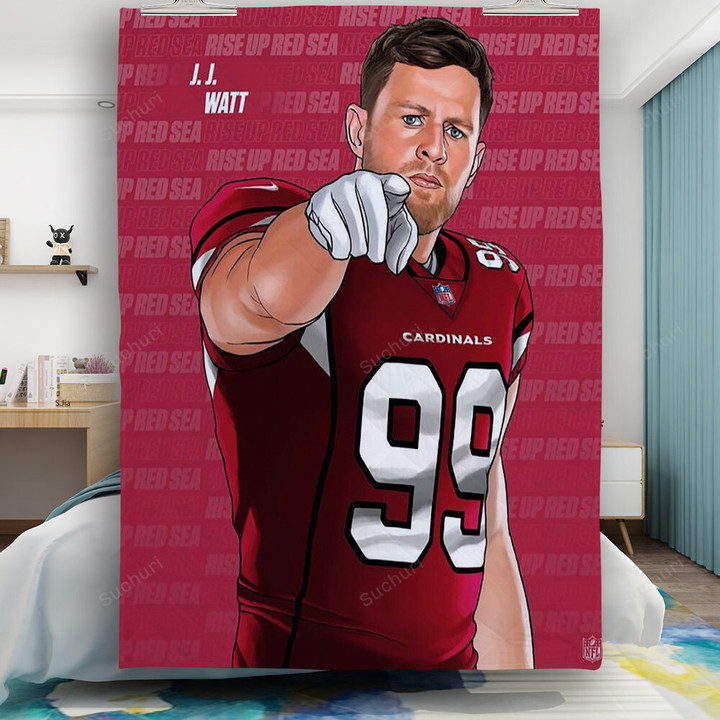Arizona Cardinals JJ Watt2 Gift For Fan 3D Full Printing Quilt