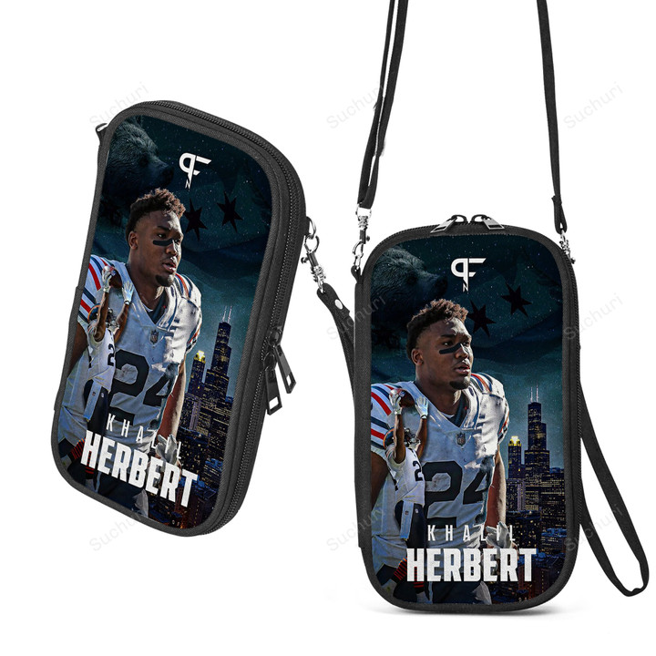 Chicago Bears Khalil Herbert1 Canvas Passport Wallet