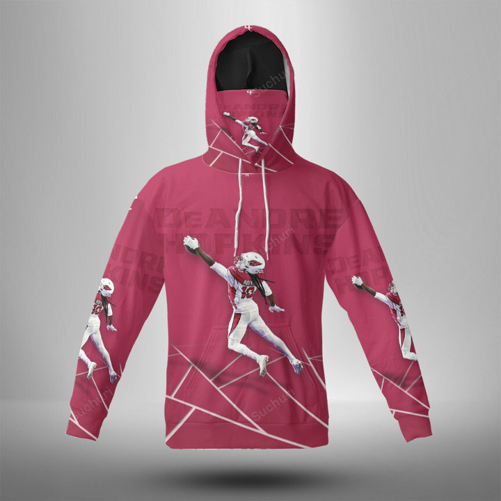 Arizona Cardinals Deandre Hopkins4 3d Hoodie With Mask