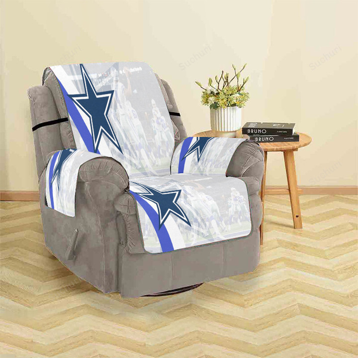 Dallas Cowboys Star PreScott Playing Sofa Protector Slip Cover