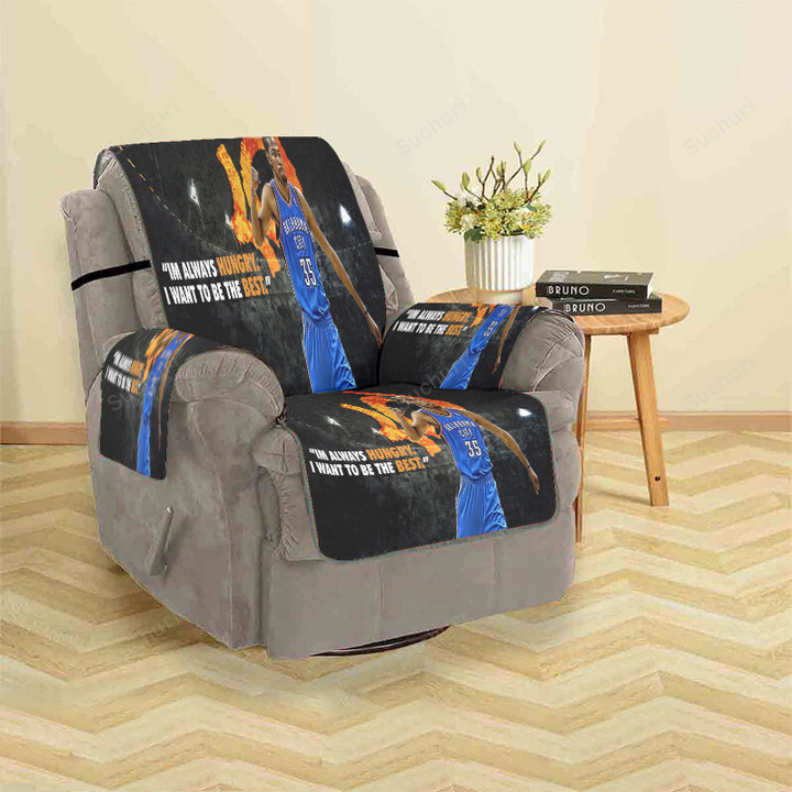 Oklahoma City Thunder 35 Kevin Durant k4 Sofa Protector Slip Cover