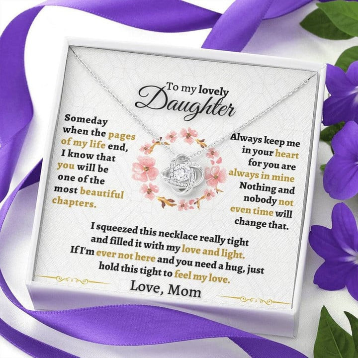 Gift For Daughter - Someday When Pages Of My Life End Necklace