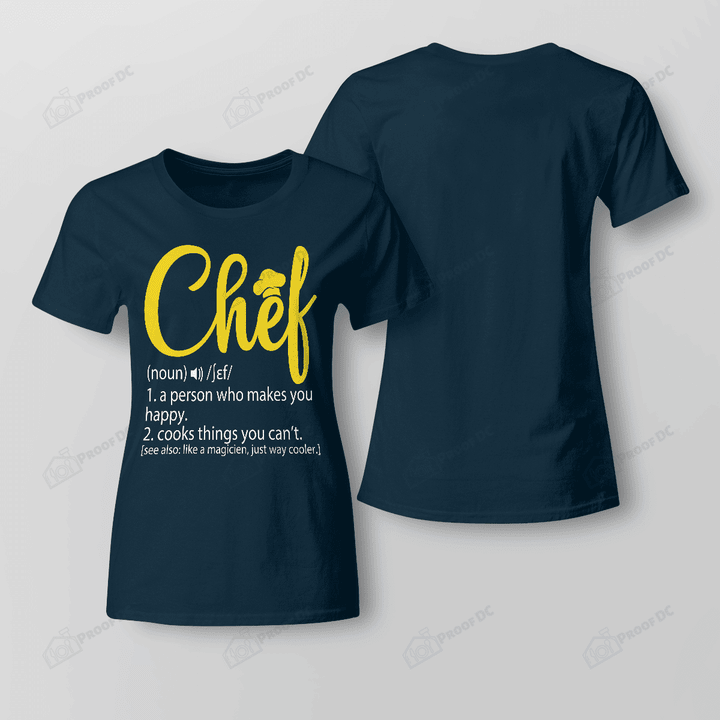 Chef Definition Funny Cook Cooking Chefs T-Shirt