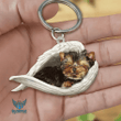Cute Yorkie Dog Keychain