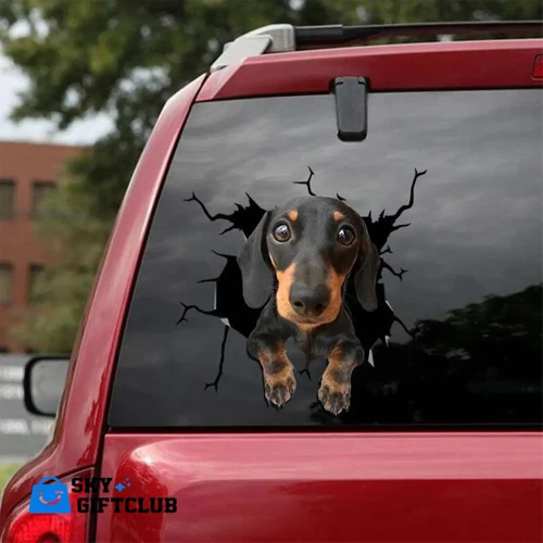 Dachshund Car Sticker