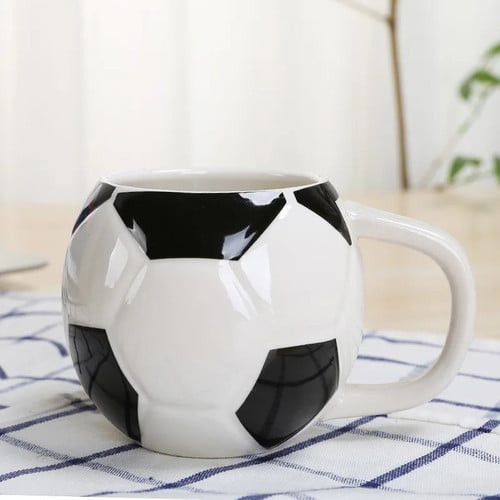 Soccer Shape Ceramic Mug