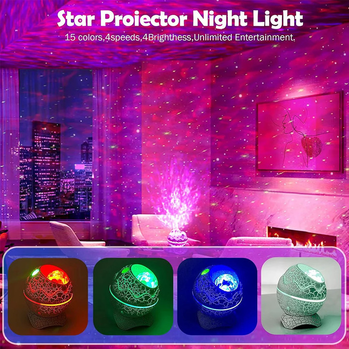 Dinosaur Egg Galaxy Star Projector