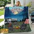 Camping Partners For Life Custom Quilt Personalized Blanket