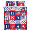 American Flag Pattern Lightwirght DressGift Bedding Set