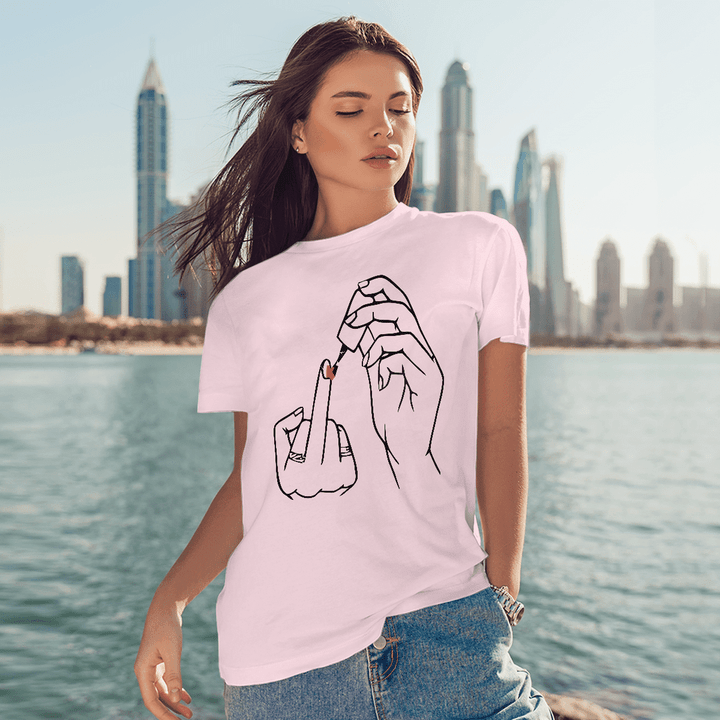 Funny-Middle-Finger-Polish-Women-Gift-T-shirt