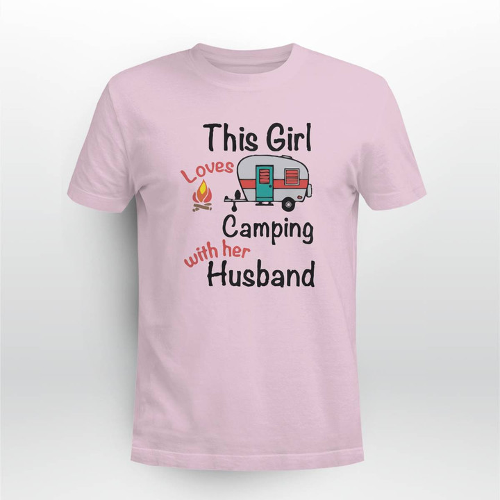 This Girl Loves Camping With Her Husband Gift Shirt