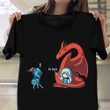 Damsel In Control Shirt Go Away Dragon Graphic Teeturtle Shirt Funny Gifts For Friends