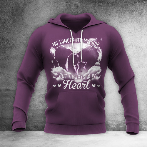 Cat No Longer At My Side But Always In My Heart Hoodie Cat Lover Clothing Memorial Gift Ideas