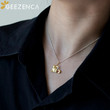 925 Silver Two Tone Squirrel Sword Pendant For Women 3D Animal Cute Chic Necklace Pendants Without Chain Party Gift