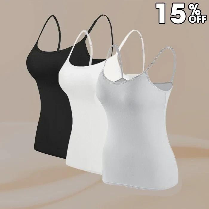 Hot Sale? Women Tank Top With Built In Bra Camisole