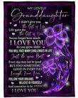 To My Granddaughter Laugh Love Live Fleece Blanket Quilt Blanket Bedding Set Birthday Family For Granddaughter From Grandma To Granddaughter
