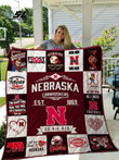 19 Go Big Red Ncaa Nebraska Cornhuskers Quilt Blanket Bedding Set