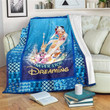 Never Stop Dreaming Mickey Sherpa Fleece Blanket Gifts For Family, For Couple