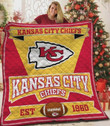 Football Sport Kansas City Chiefs Quilt Blanket Bedding Set
