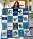 Team Delaware Fightin8217; Blue Hens Quilt Blanket Bedding Set
